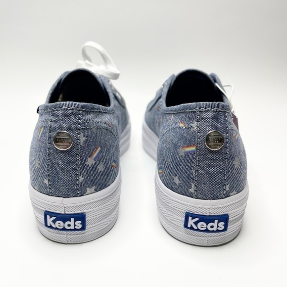 NEW Keds X Sunnylife Collab Rainbow Chambray Triple Kick Sneakers US 7 - Picture 7 of 9